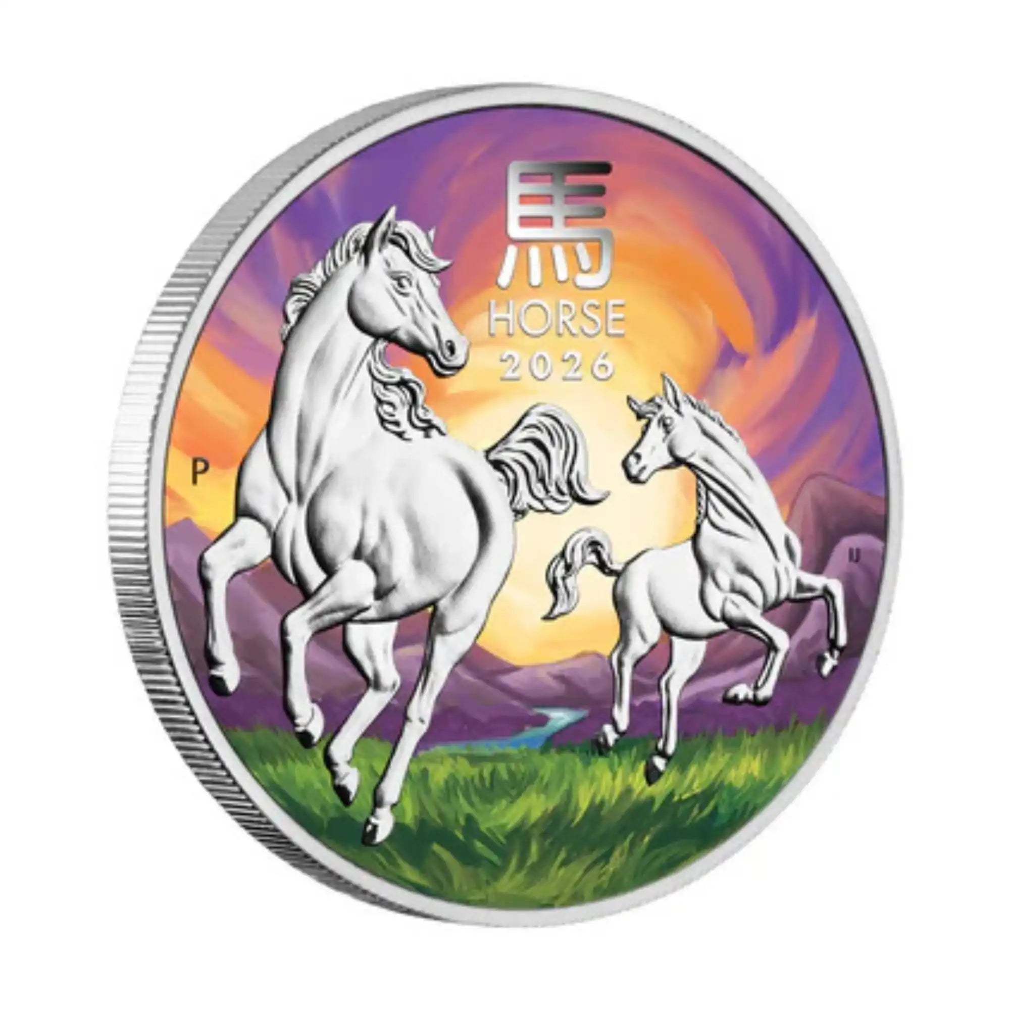 2026 Perth Mint Melbourne the Horse 1oz Silver Proof Coloured Coin