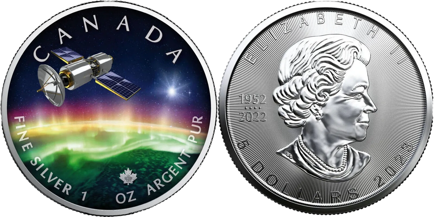 2023 Canada Polar Lights The Universe 1oz Silver Maple Leaf Coin