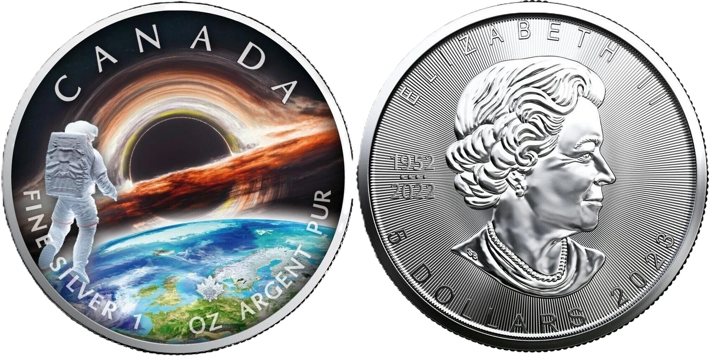 2023 Earth The Universe 1oz Silver Maple Leaf Coin
