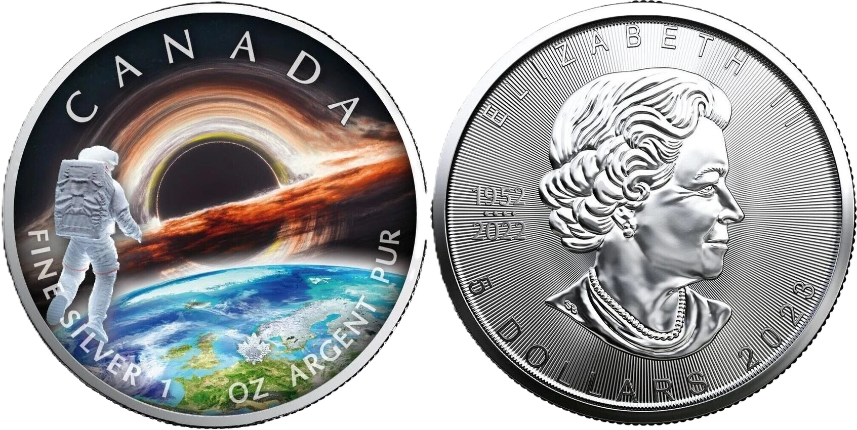 2023 Earth The Universe 1oz Silver Maple Leaf Coin