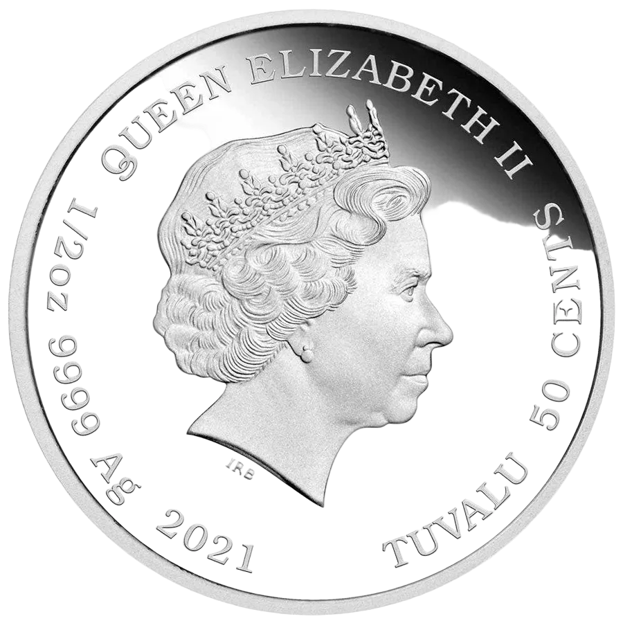 2021 Perth Mint James Bond Thunderball 1/2oz Silver Proof Coloured Coin