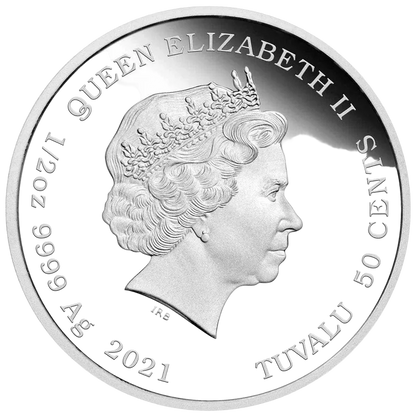 2021 Perth Mint James Bond Thunderball 1/2oz Silver Proof Coloured Coin