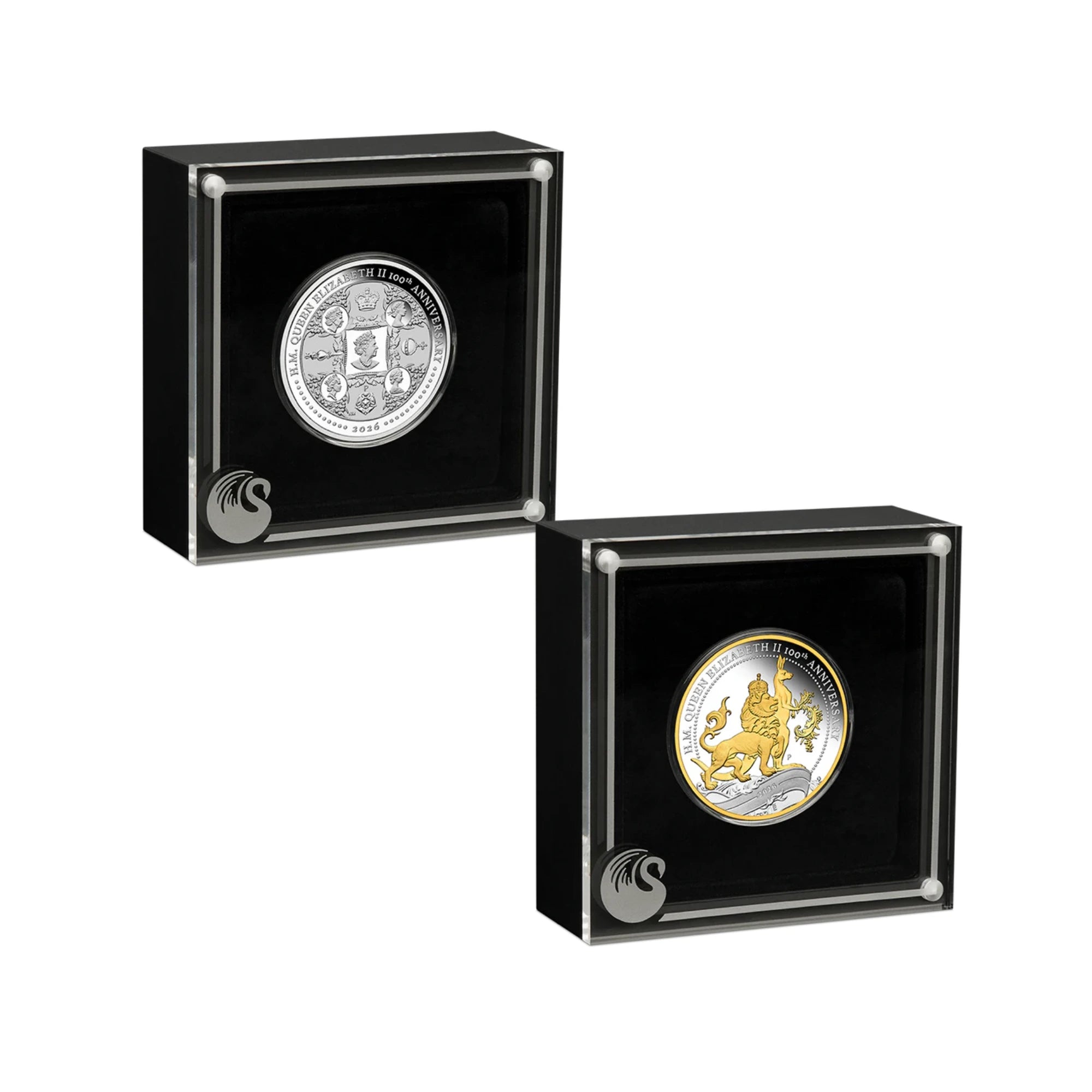 2026 Perth Mint QE II Centenary Silver 2 Coin Collection