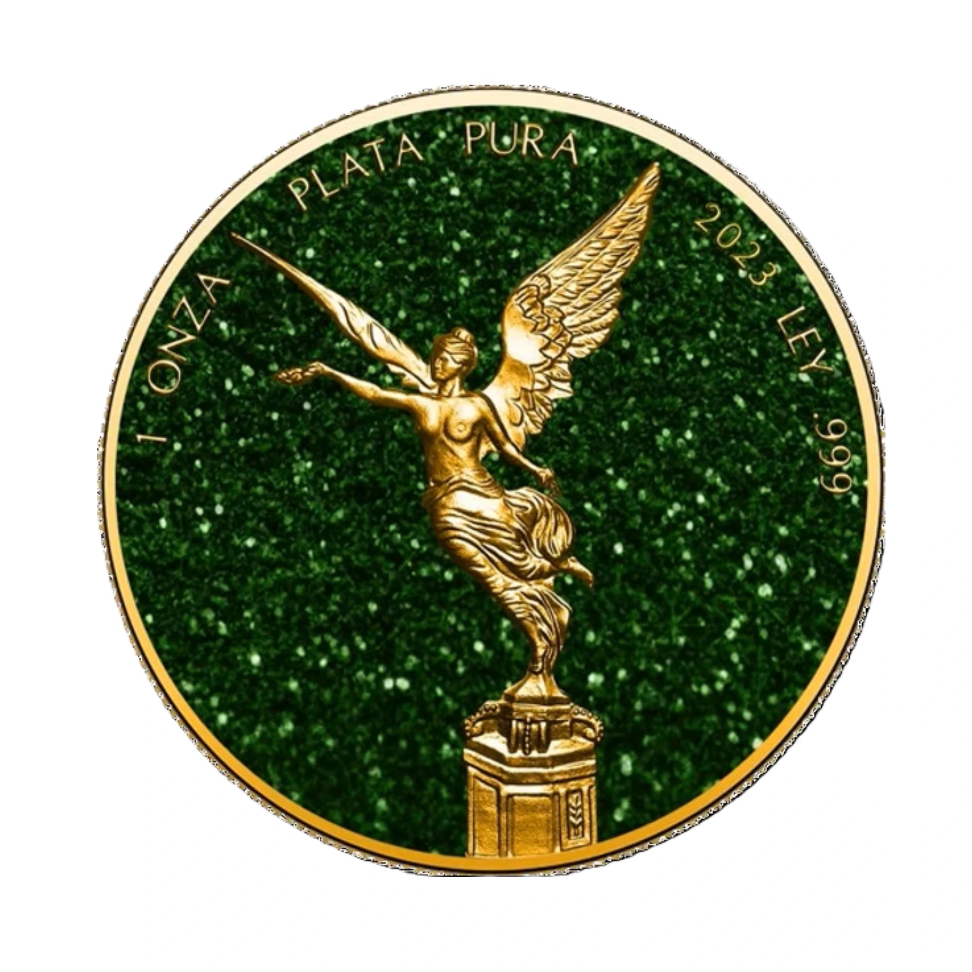 2023 Mexico Libertad EMERALD Precious 1oz Silver Coin