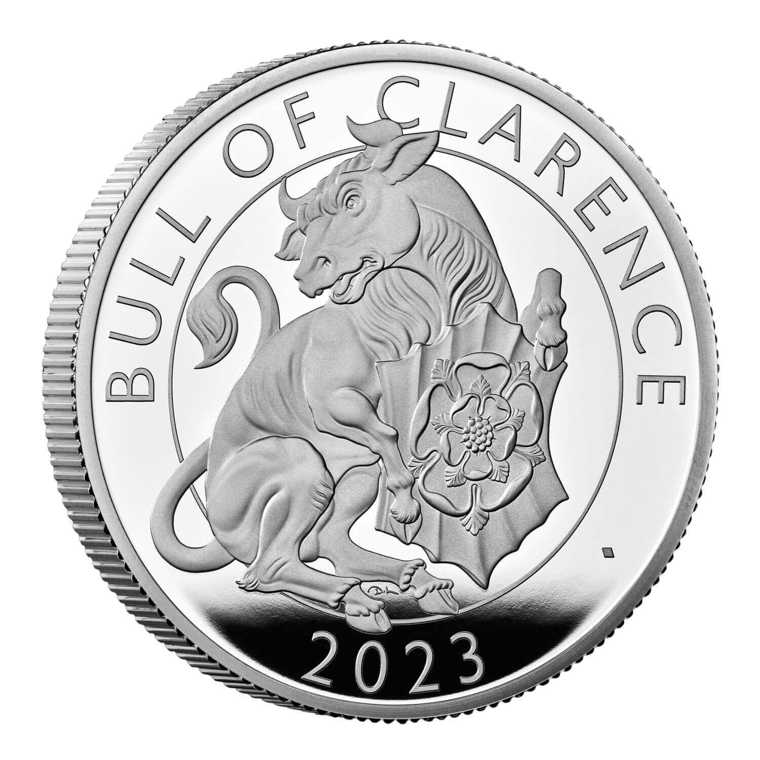 2023 Royal Mint Tudor Beasts Bull of Clarence 1oz Silver Proof Coin