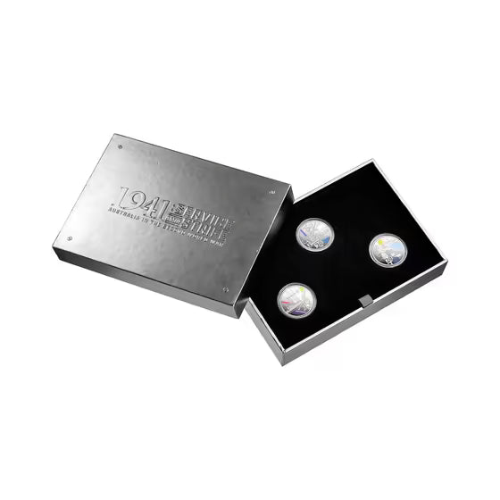 2026 RAM Service Amid Strife 1941 20c Silver Proof 3-Coin Set
