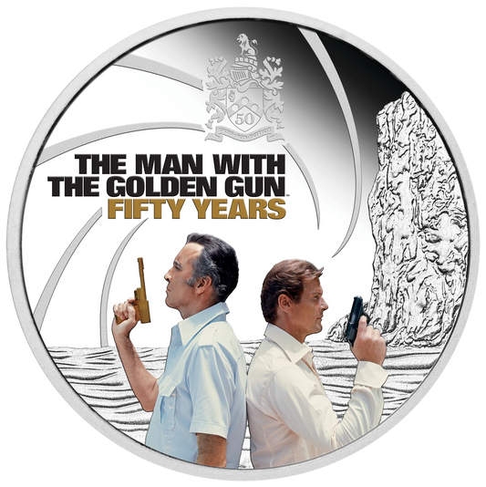 2024 Perth Mint James Bond The Man With The Golden Gun  1oz Silver Proof Coin
