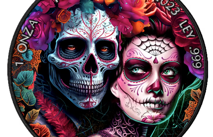 2023 Mexico Libertad Día de los Muertos Dead 1oz Coin