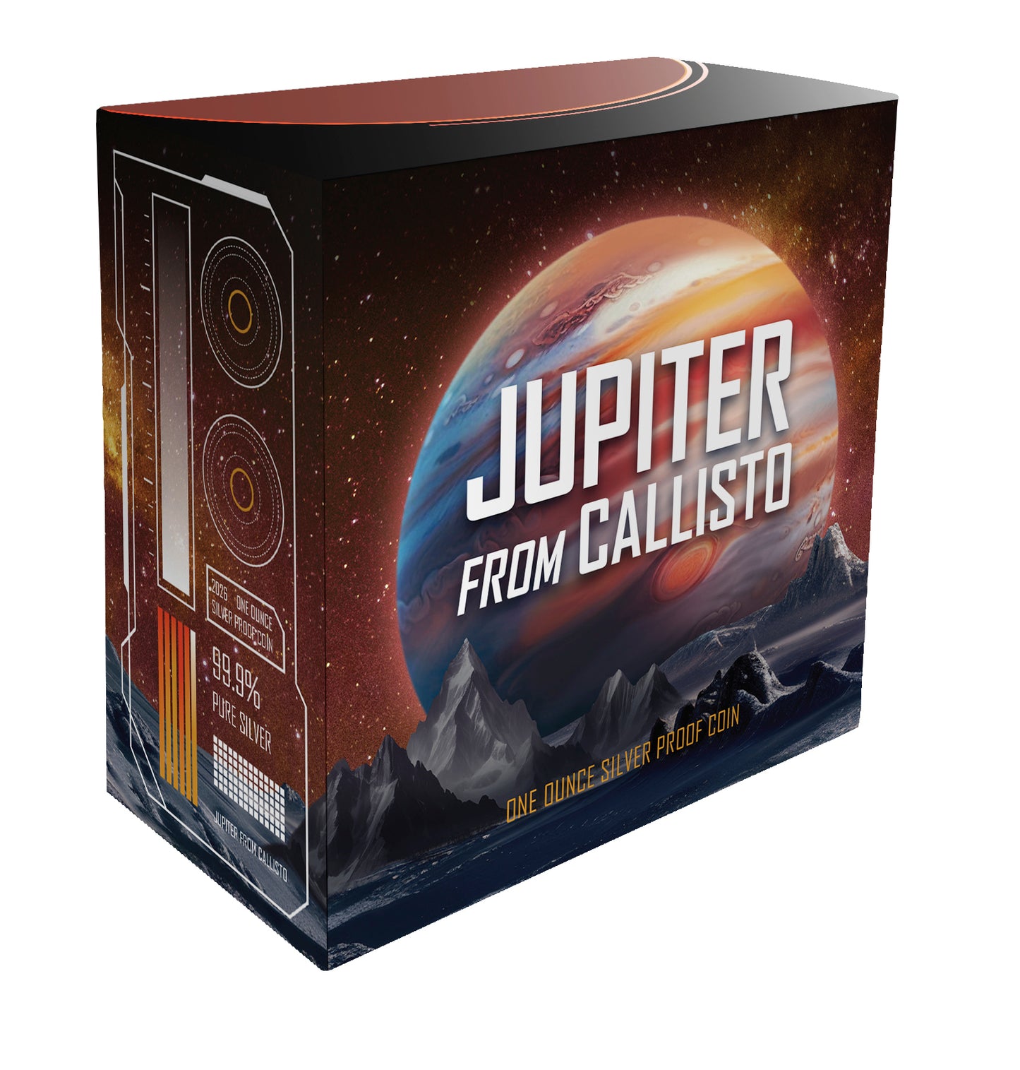 2026 Niue Jupiter from Callisto 1oz Silver Proof Coloured Coin