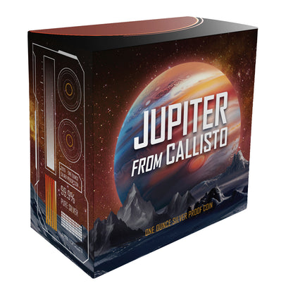 2026 Niue Jupiter from Callisto 1oz Silver Proof Coloured Coin