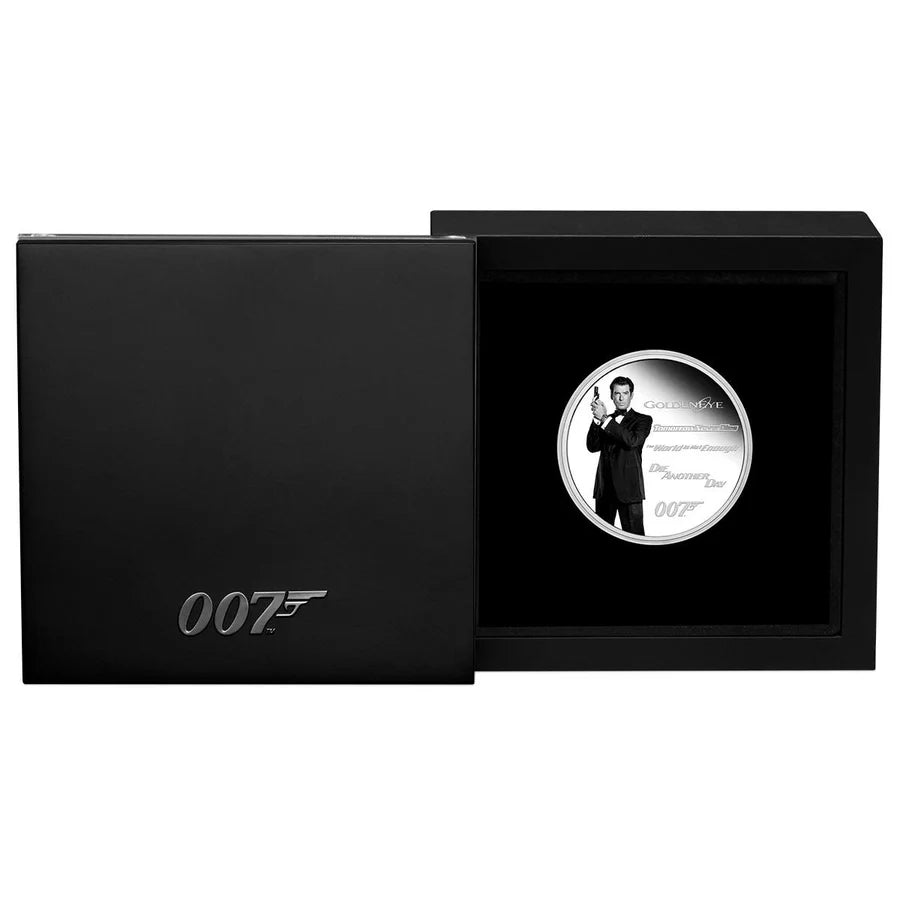 2024  perth mint James Bond Pierce Brosnan  1oz Silver Proof Coin