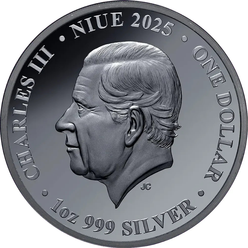 2025 Niue Honey Bee 1oz Silver  Black Proof Coin