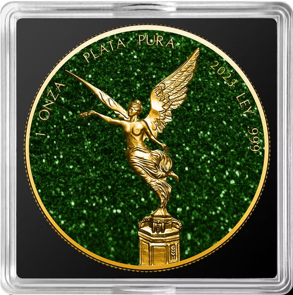 2023 Mexico Libertad EMERALD Precious 1oz Silver Coin