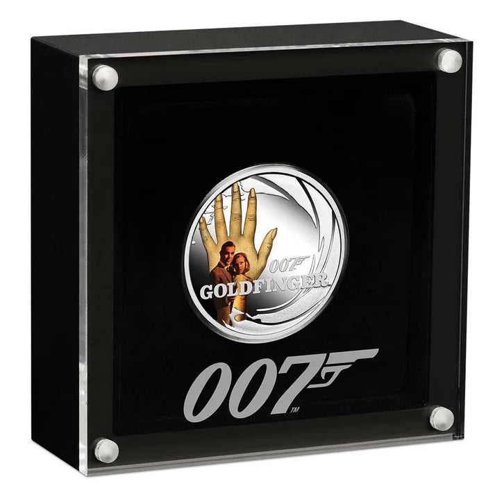 2021 Perth Mint James Bond Goldfinger 1/2oz Silver Proof Coloured Coin