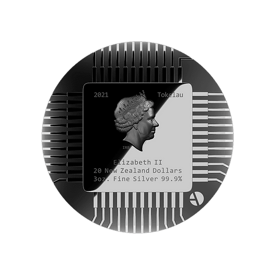 2021 Tokelau Robots Love The Next Evolution 3oz  Silver Reverse Proof Coin