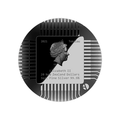 2021 Tokelau Robots Love The Next Evolution 3oz  Silver Reverse Proof Coin