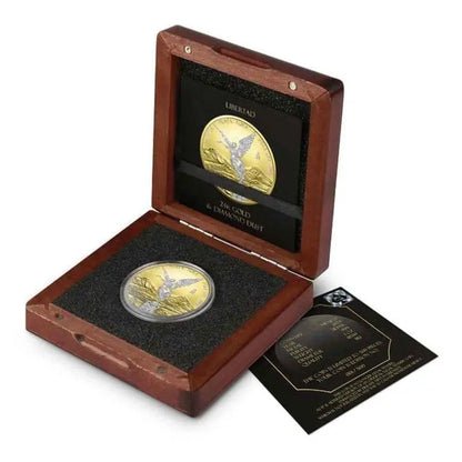 2023 Diamond Dust & Gilded II 1oz Silver Libertad Coin