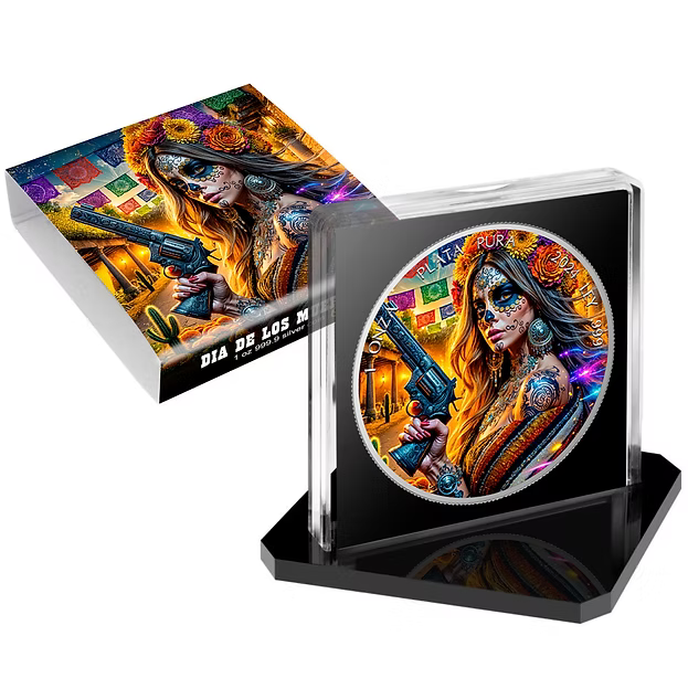 2024 Mexico Dia de los Muertos Outlaw 1oz Silver Coin