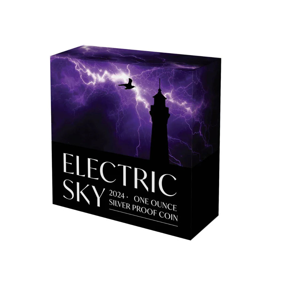2024 Perth Mint Electric Sky 1oz Silver Coloured Proof Coin