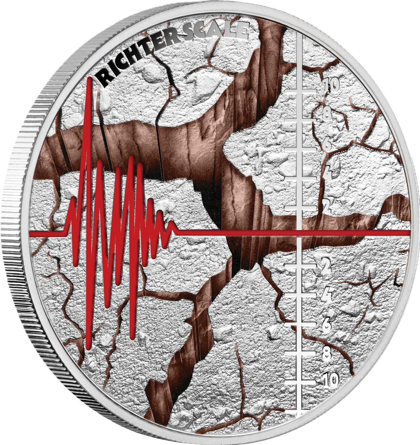 2025 Niue Richter Scale 90th Anniversary $1 1oz Silver Proof Coin