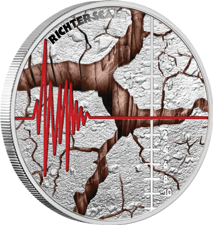 2025 Niue Richter Scale 90th Anniversary $1 1oz Silver Proof Coin