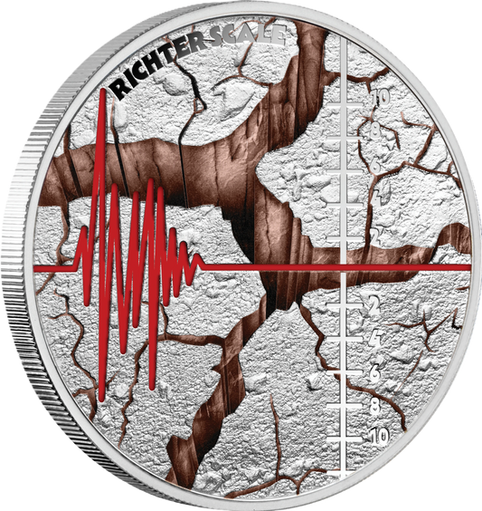 2025 Niue Richter Scale 90th Anniversary $1 1oz Silver Proof Coin