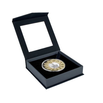 2025 Niue Monarchs of Britain – $1 Gold-Plated 1oz Silver Proof Coin