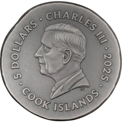 2025 Cook Islands Numismatic Icons Leon 1oz Silver Antiqued Coin
