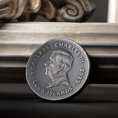 2025 Cook Islands Numismatic Icons Leon 1oz Silver Antiqued Coin