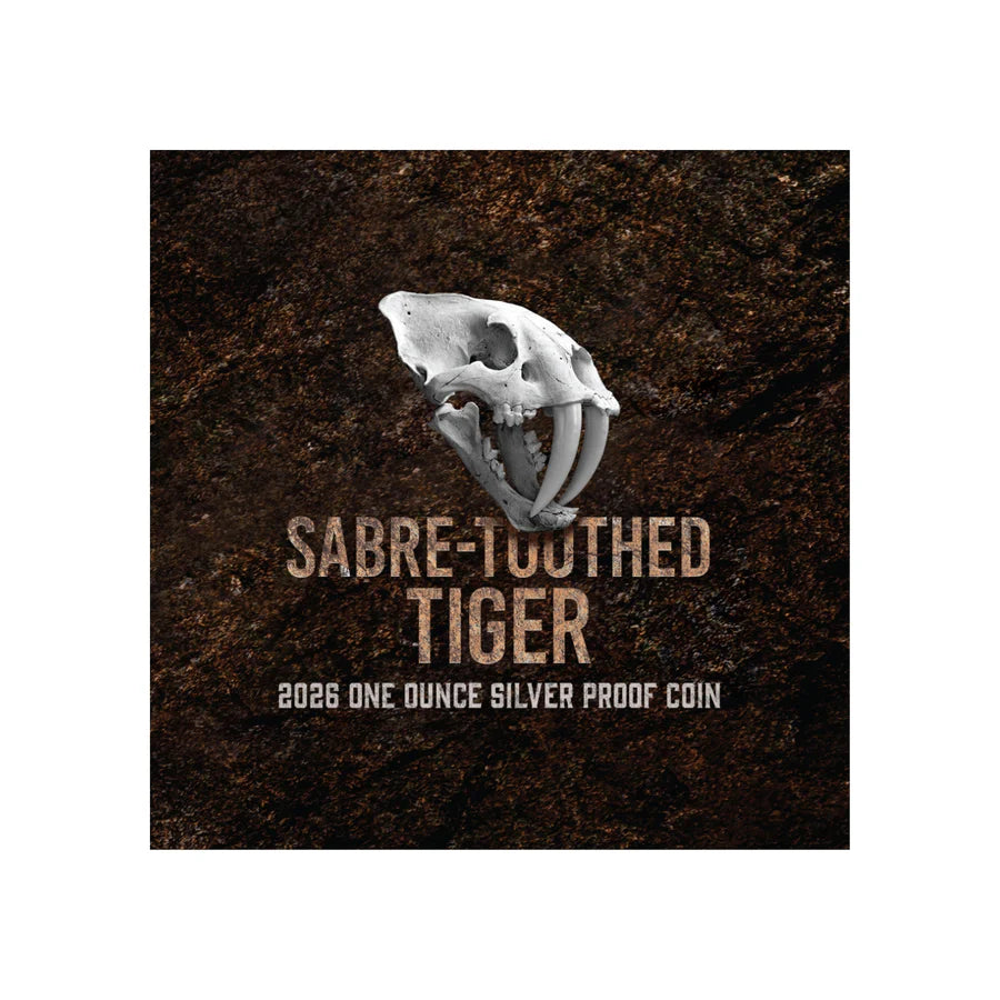 2026 Niue Sabre-Toothed Tiger 1oz Silver Proof Coin