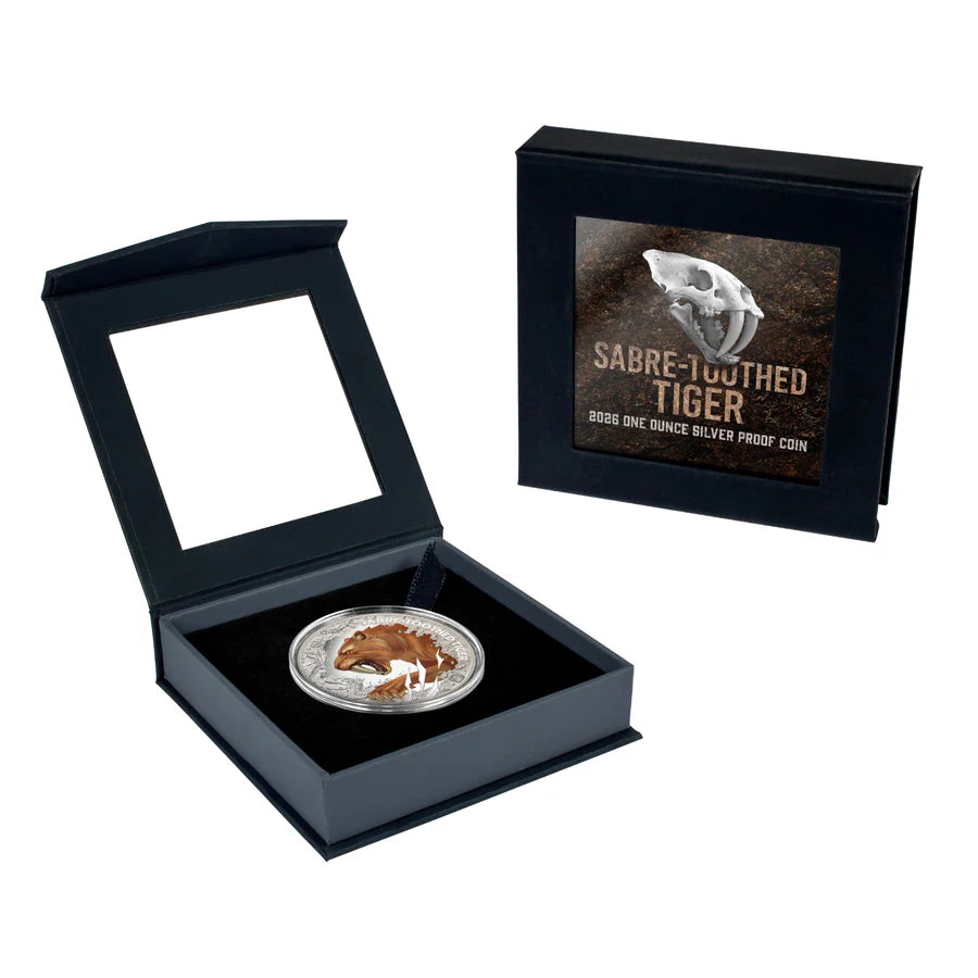 2026 Niue Sabre-Toothed Tiger 1oz Silver Proof Coin