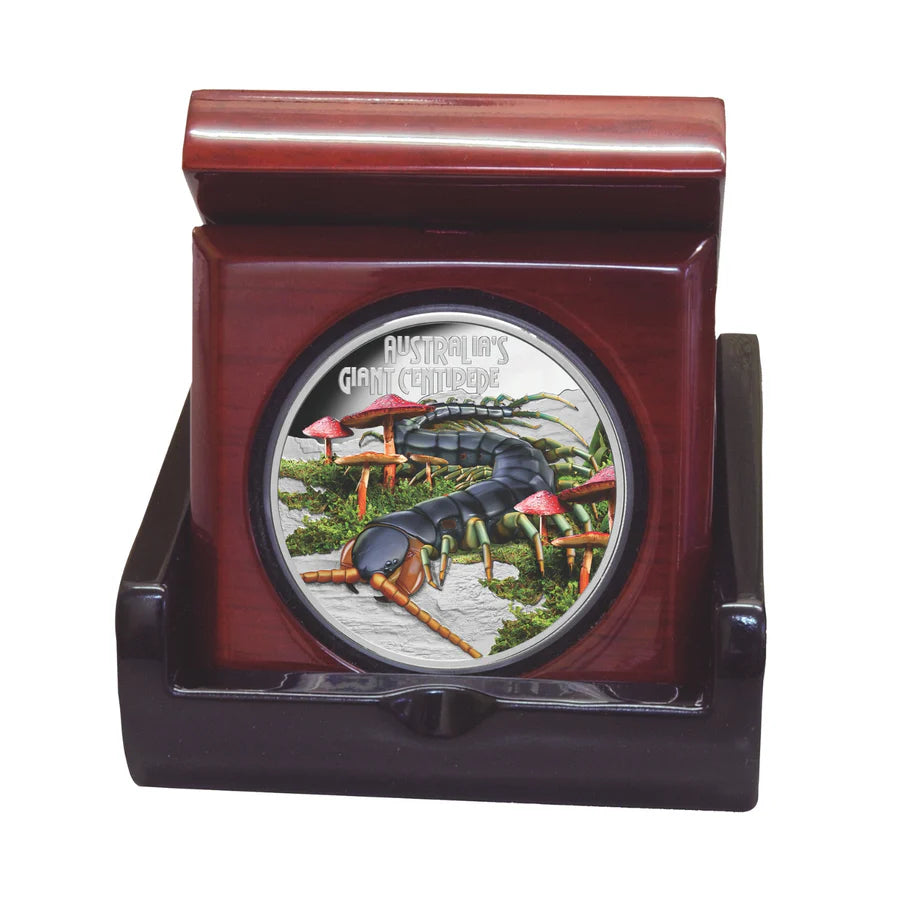 2026 Deadly & Dangerous Giant Centipede 1oz Silver Proof Coin