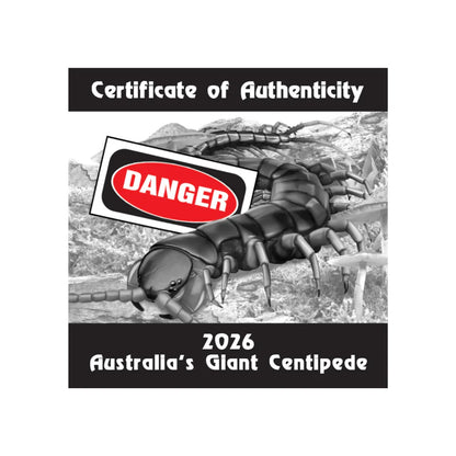 2026 Deadly & Dangerous Giant Centipede 1oz Silver Proof Coin