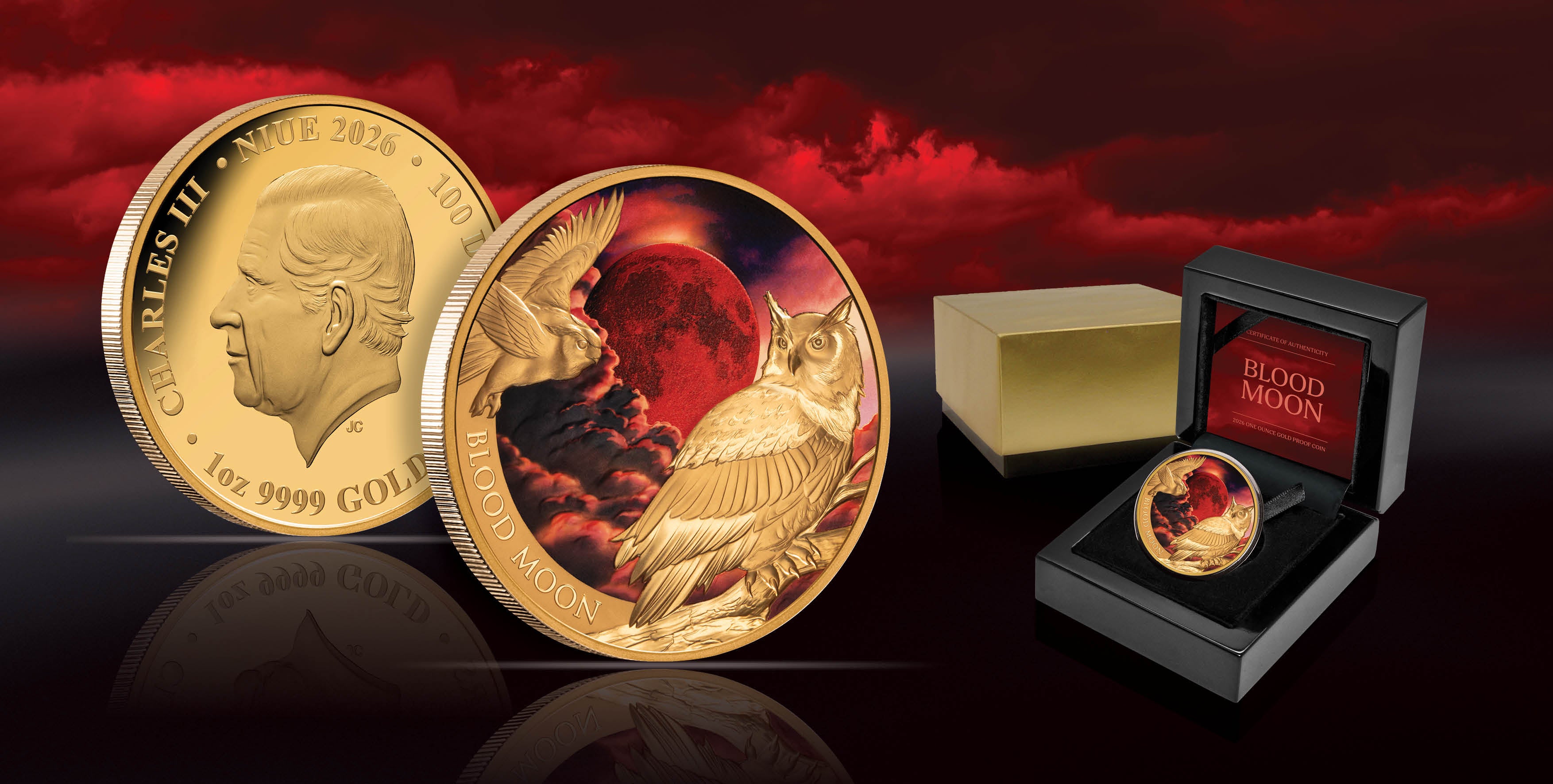 2026 Niue Blood Moon 1oz Gold Proof Coin