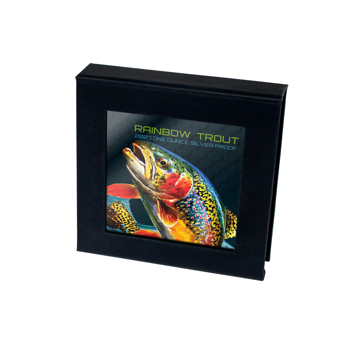 2027 Niue Rainbow Trout 1oz Silver Proof Coloured Coin