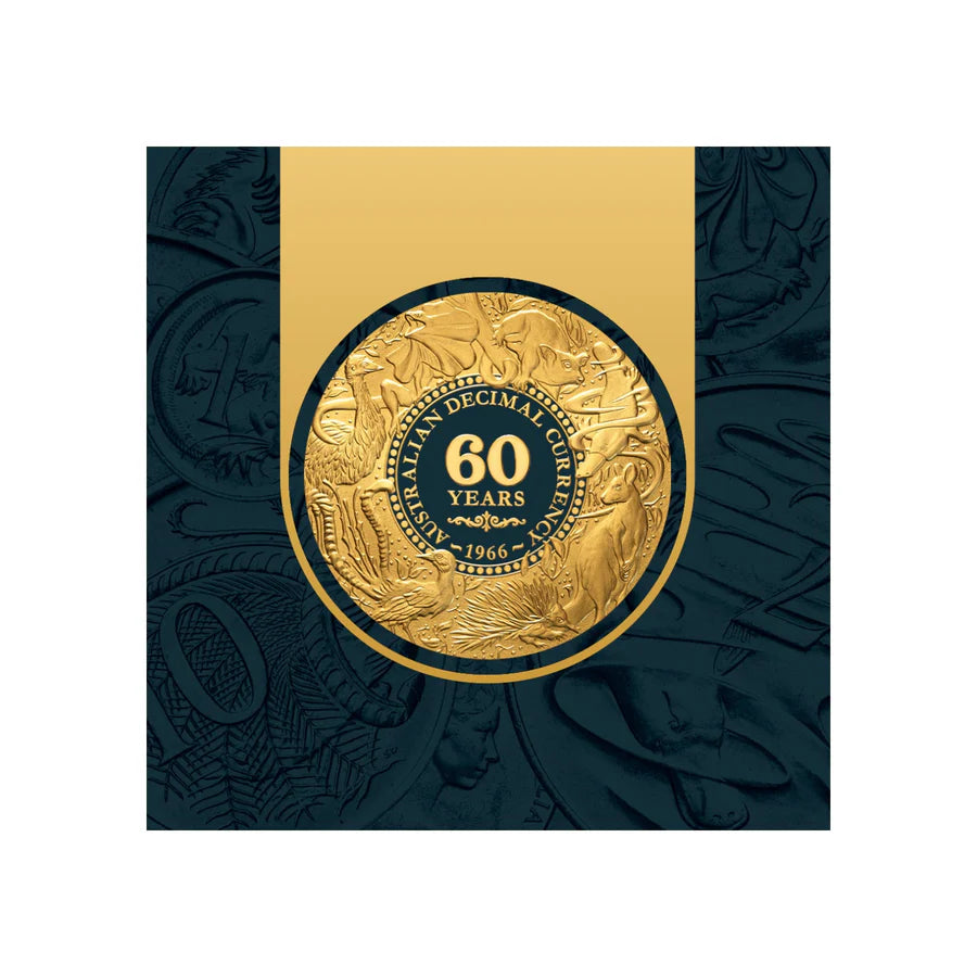 2026 Niue Decimal Currency 60th Anniversary Wildlife 1oz Silver Proof Gold-Plated Coin