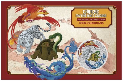 2024 Perth Mint Chinese Myth and Legends Four Guardians HONG 1oz Silver Coloured