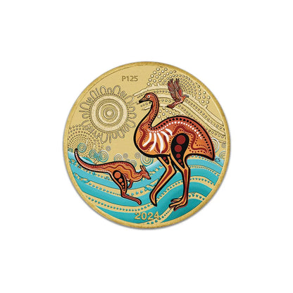 2024 Perth Mint Kalkadoon Dreaming $1 Silver Uncirculated PNC Coin Cover