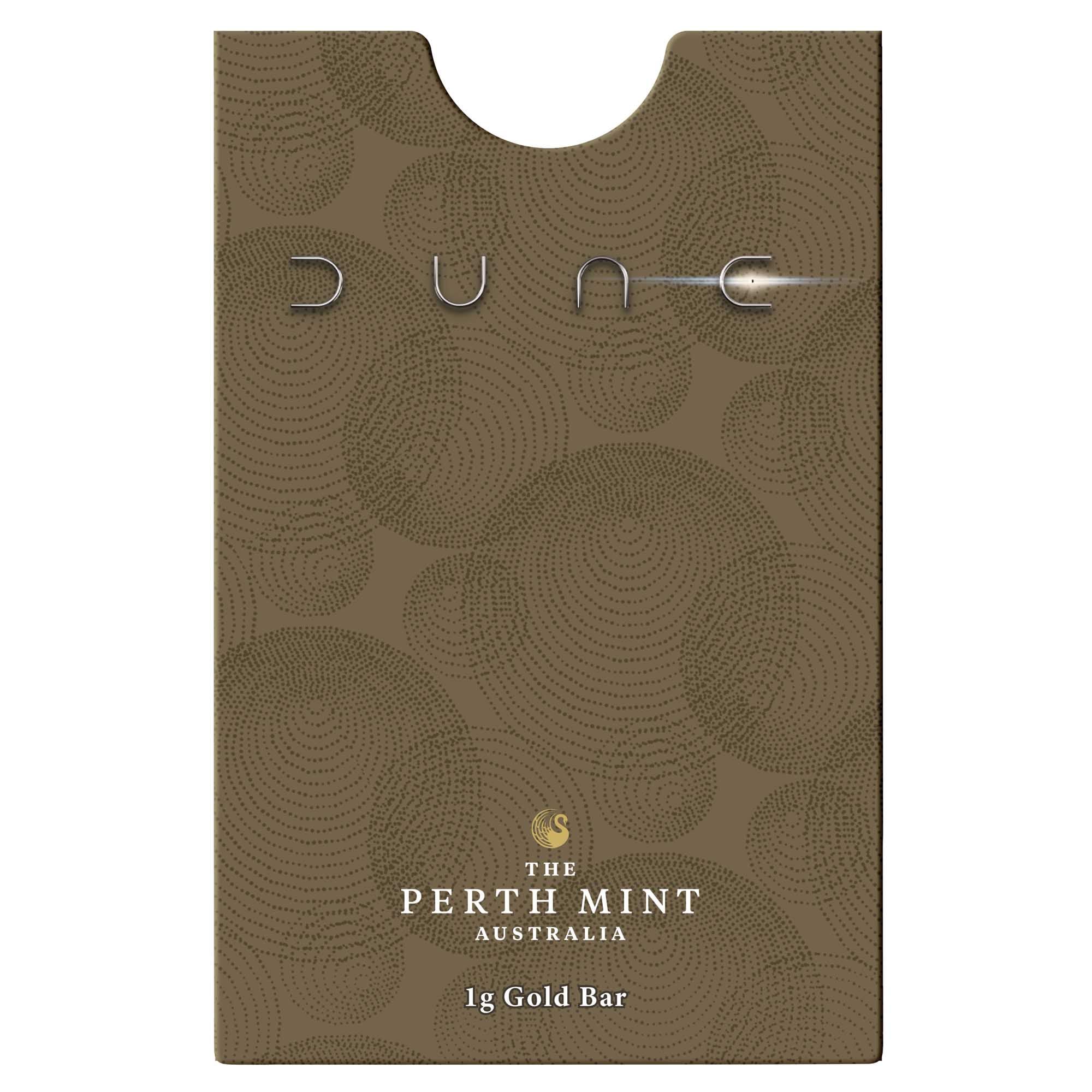 2026 Perth Mint Dune 1g Gold Minted 3 Bar Collection