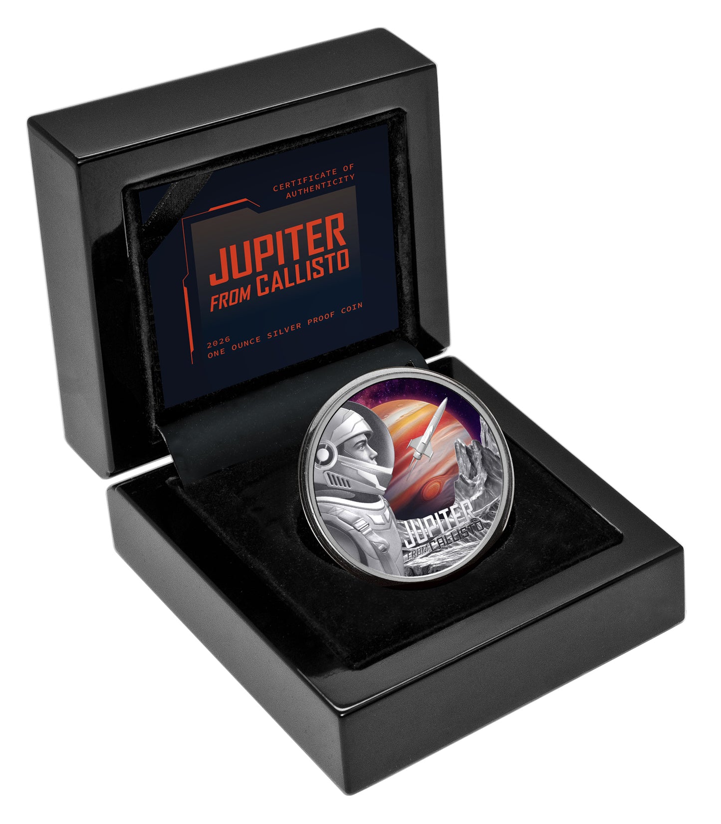 2026 Niue Jupiter from Callisto 1oz Silver Proof Coloured Coin