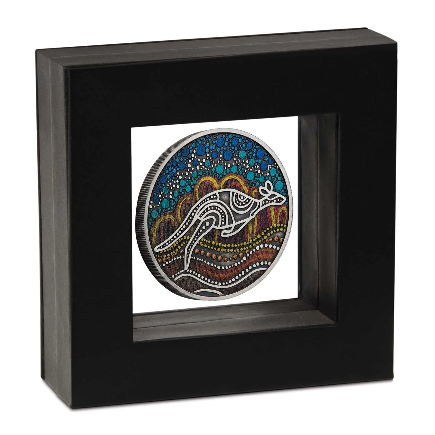 2023 Perth Mint  Kangaroo Yongka Kevin Bynder 2oz Silver Antiqued Coloured Coin