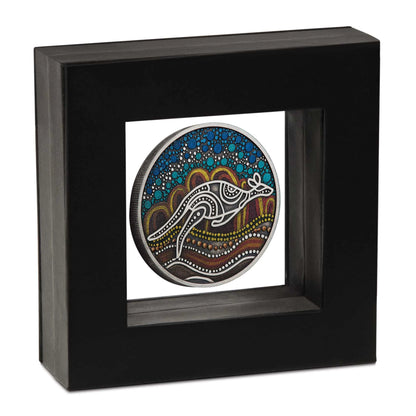 2023 Perth Mint  Kangaroo Yongka Kevin Bynder 2oz Silver Antiqued Coloured Coin