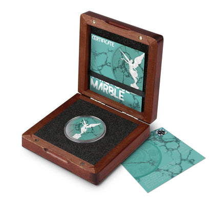 2024 1oz Mexico Libertad Turquoise Marble Edition Silver Color Coin