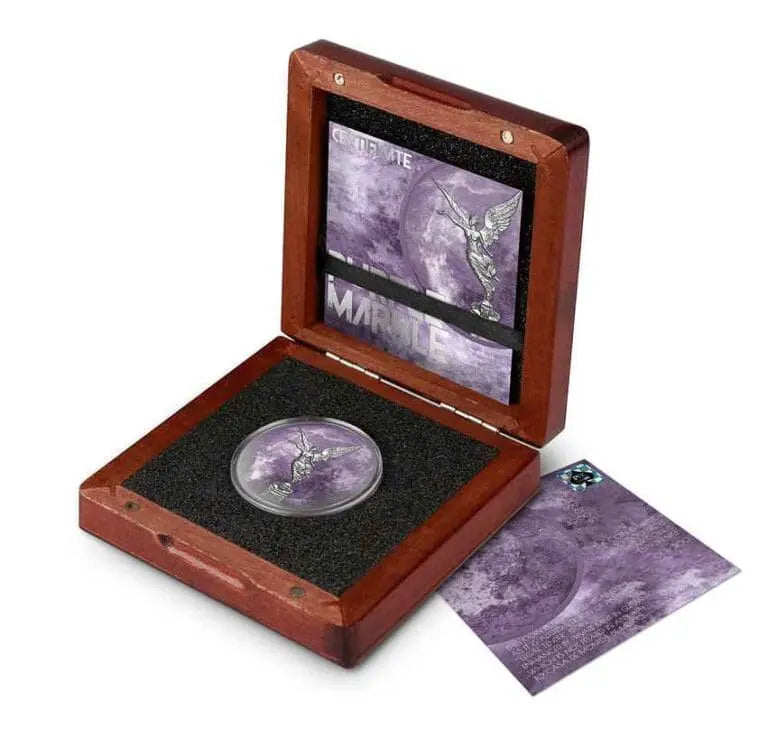 2024 Purple Marble Edition 1oz  Silver Libertad Coloured Coin