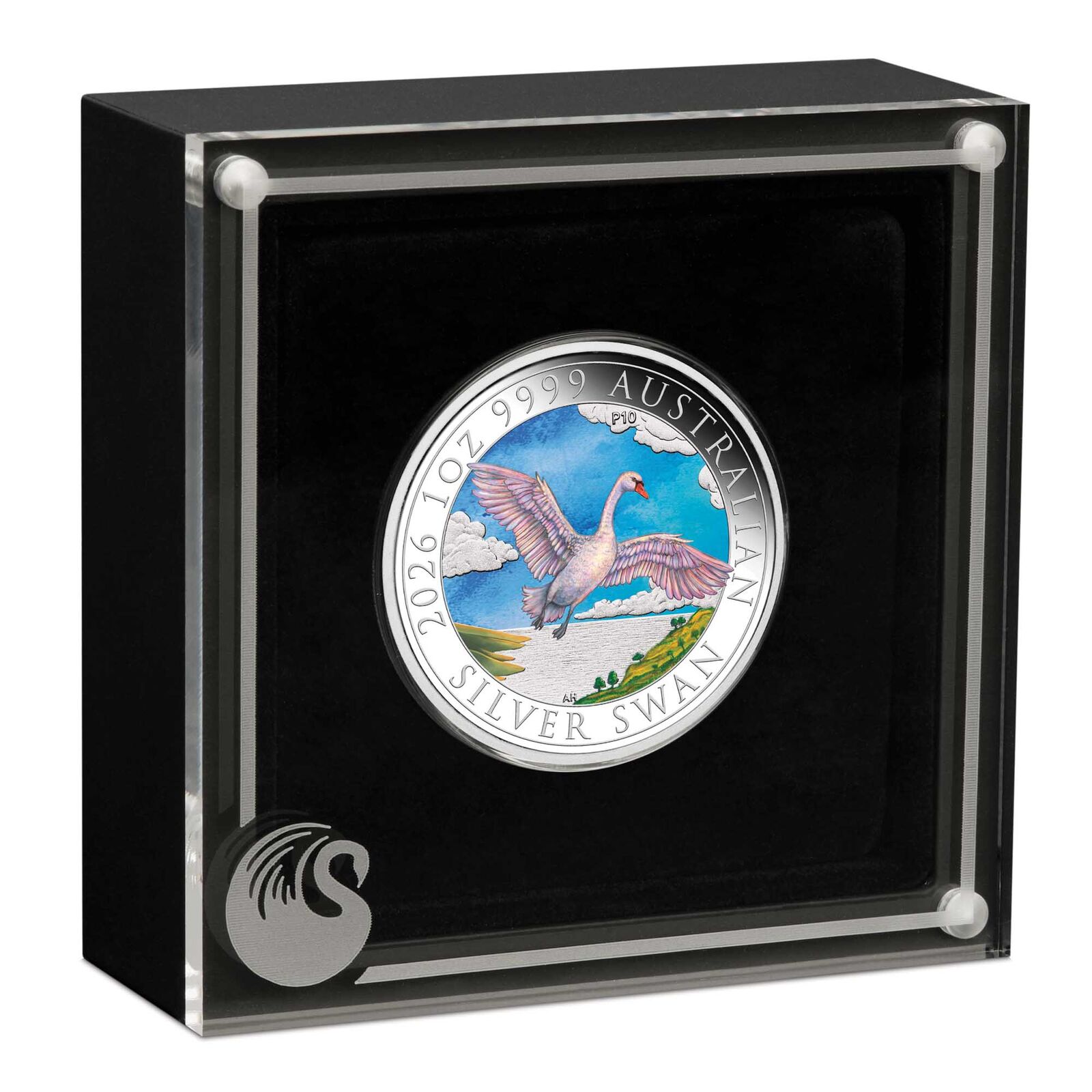2026 Perth Mint Australian Swan 1oz Silver Coloured Coin