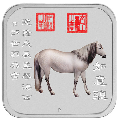 2014 Perth Mint Lunar Horse Square 1oz Silver Proof Ten-Coin Collection