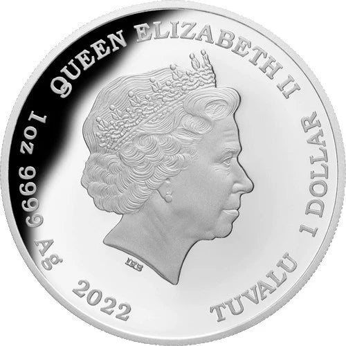 2022 Deadly & Dangerous Red-Bellied Black Snake 1oz Silver Coin
