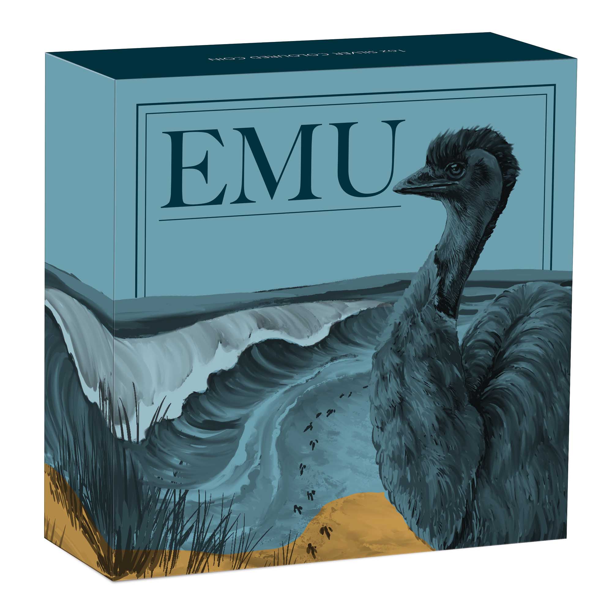 2025 Perthmint Australian Emu 1oz Silver Coloured Coin
