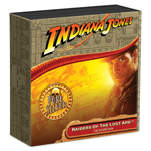 2023 Indiana Jones Raiders of the Lost Ark 1oz Silver Proof Gilded Coin