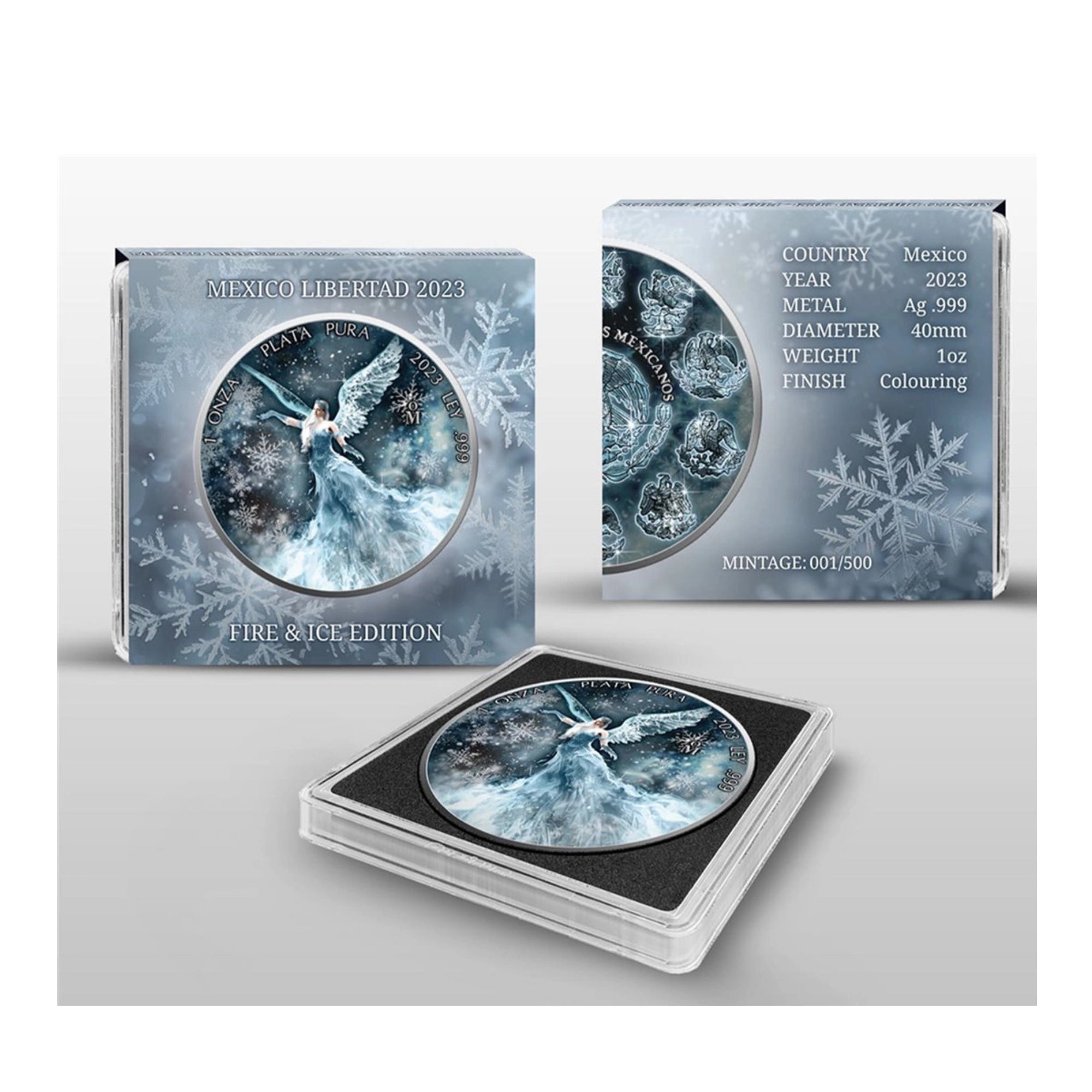 2023 Mexico Libertad Ice Edition 1oz Silver Coin